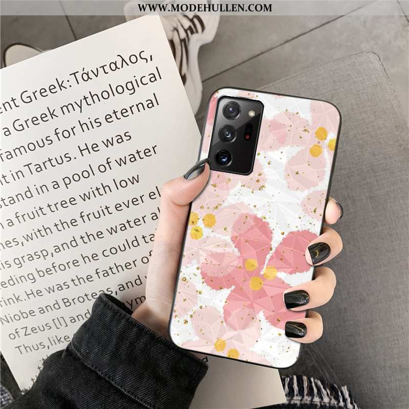 Hülle Samsung Galaxy Note20 Ultra Muster Sterne Handy Pulver Rosa Blumen