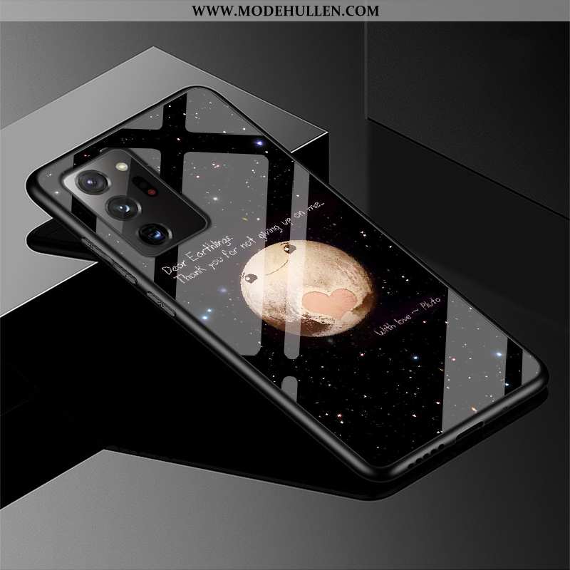 Hülle Samsung Galaxy Note20 Ultra Schutz Glas Persönlichkeit Schwer Angepasst Case Luxus Dunkelblau