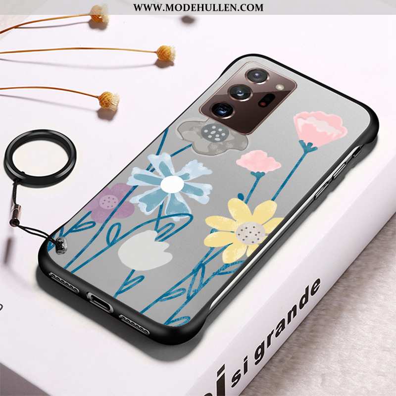 Hülle Samsung Galaxy Note20 Ultra Transparent Handy Angepasst Schwarz Schwer Muster