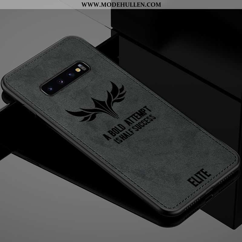 Hülle Samsung Galaxy S10 Kreativ Muster Silikon Schutz High-end Handy Einfarbig Grün