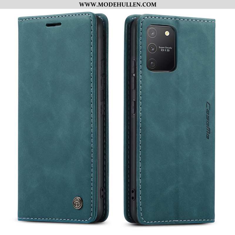 Hülle Samsung Galaxy S10 Lite Geldbörse Lederhülle Khaki Handy Kreativ Sterne Karte