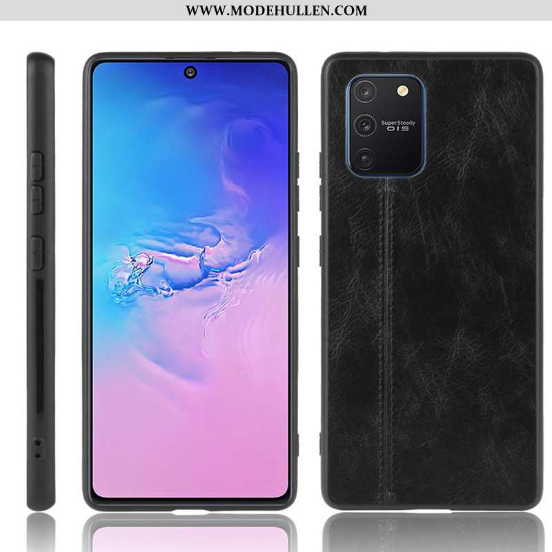 Hülle Samsung Galaxy S10 Lite Schutz Muster Rot Sterne Case Kuh Handy Rote