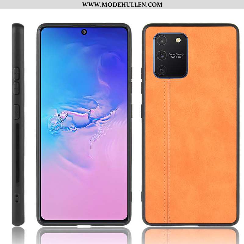 Hülle Samsung Galaxy S10 Lite Schutz Muster Rot Sterne Case Kuh Handy Rote