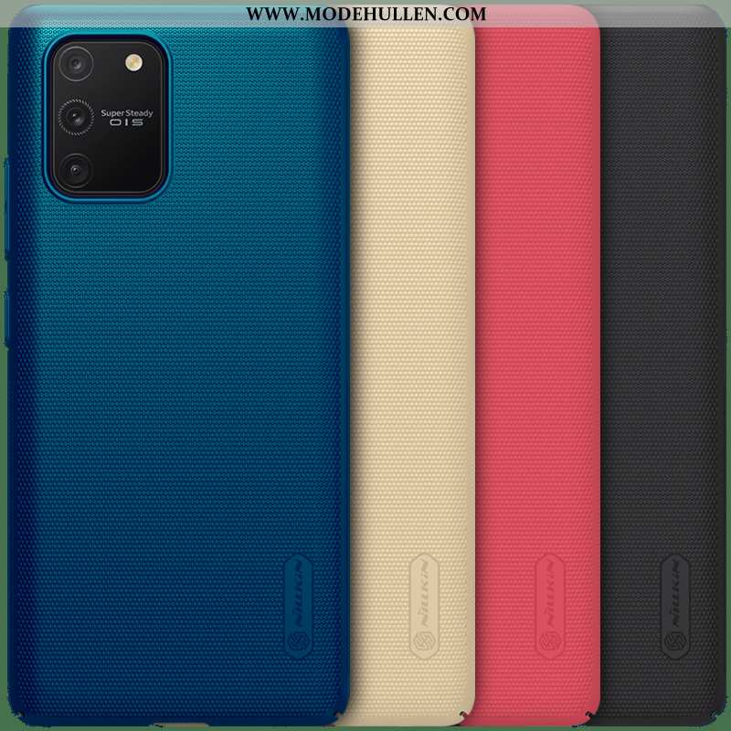 Hülle Samsung Galaxy S10 Lite Schutz Nubuck Sterne Anti-sturz Dünne Case Blau