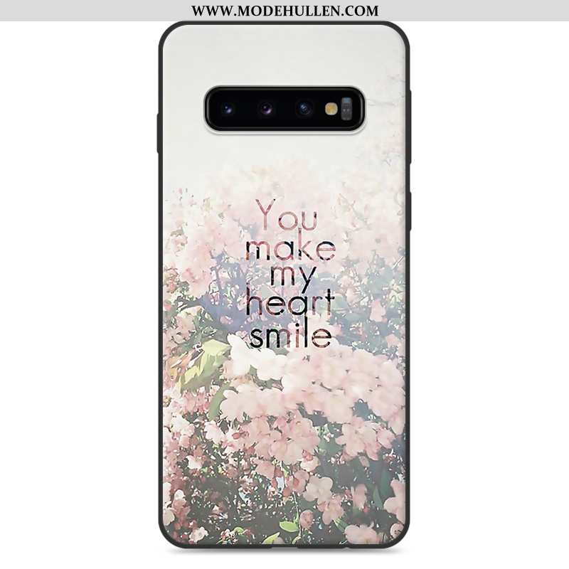 Hülle Samsung Galaxy S10 Nette Weiche Sterne Karikatur Case Anti-sturz Weiße