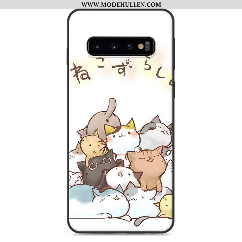 Hülle Samsung Galaxy S10 Nette Weiche Sterne Karikatur Case Anti-sturz Weiße