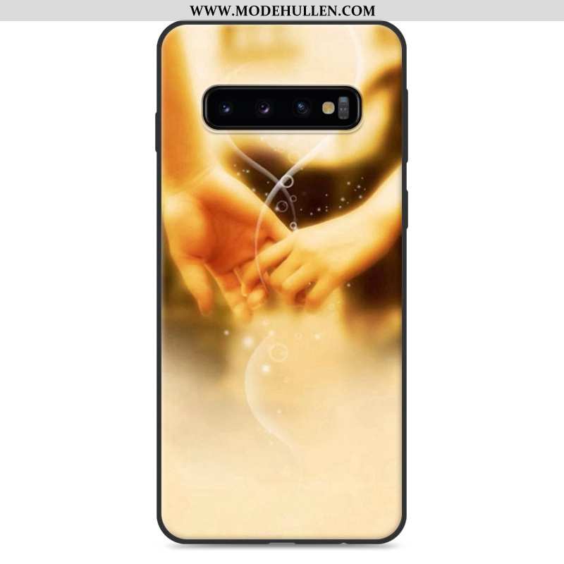 Hülle Samsung Galaxy S10 Nette Weiche Sterne Karikatur Case Anti-sturz Weiße