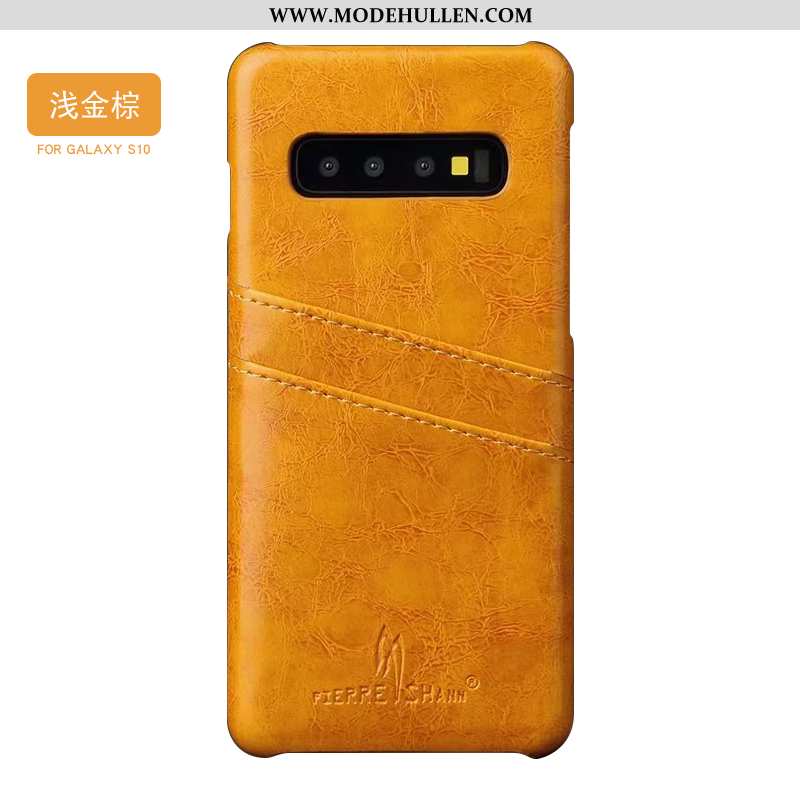 Hülle Samsung Galaxy S10 Persönlichkeit Kreativ Einfach High-end Trend Sterne Wind Schwarz