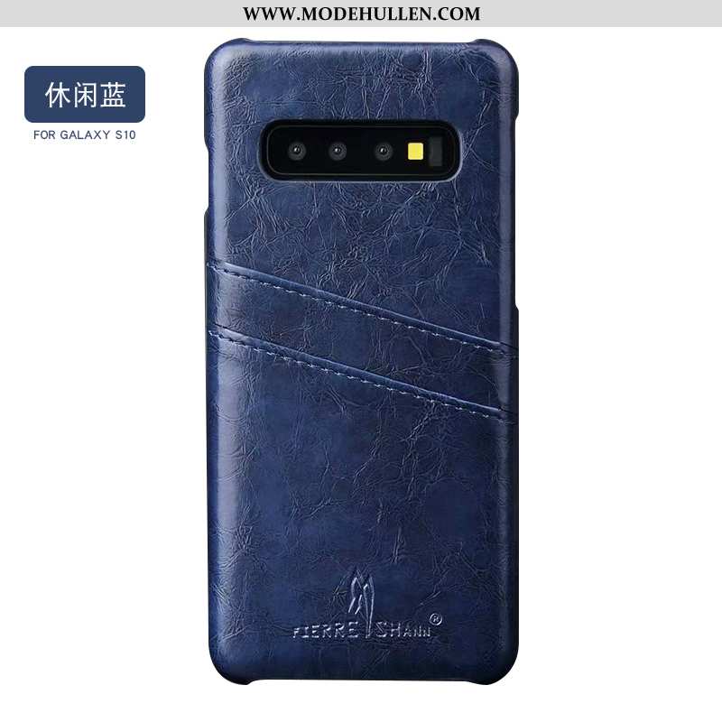 Hülle Samsung Galaxy S10 Persönlichkeit Kreativ Einfach High-end Trend Sterne Wind Schwarz