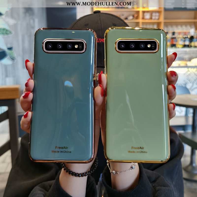 Hülle Samsung Galaxy S10+ Schutz Trend Grün Neu Handy Einfach Super