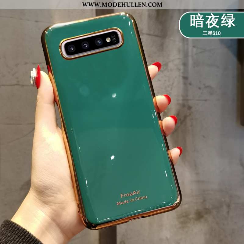 Hülle Samsung Galaxy S10+ Schutz Trend Grün Neu Handy Einfach Super