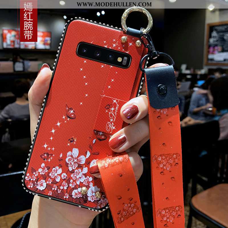 Hülle Samsung Galaxy S10+ Schutz Trend Handy Case Weiche Anti-sturz Rosa