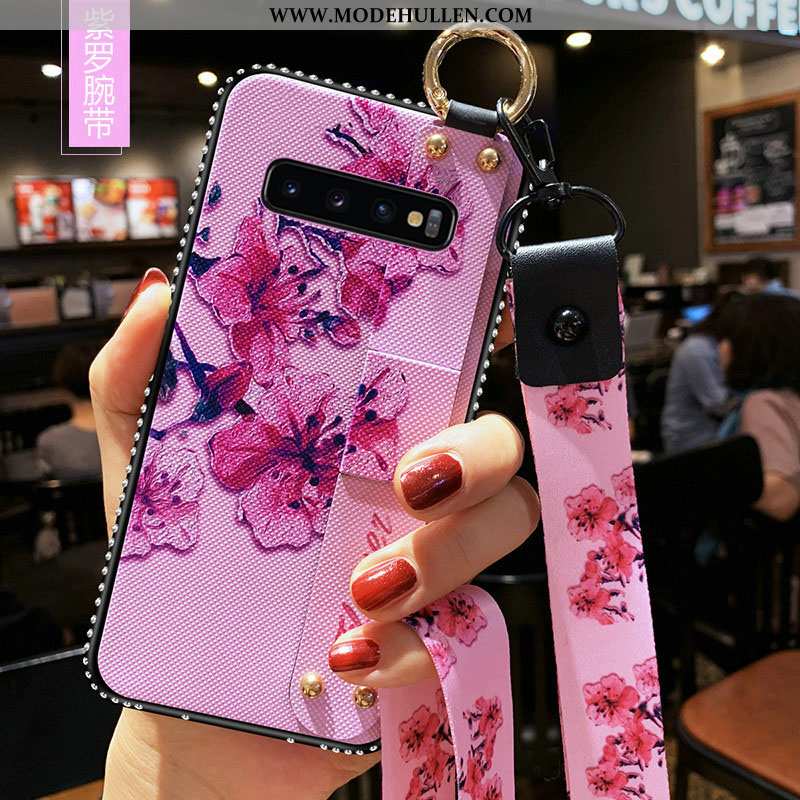 Hülle Samsung Galaxy S10+ Schutz Trend Handy Case Weiche Anti-sturz Rosa