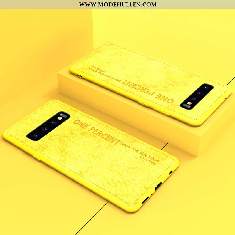 Hülle Samsung Galaxy S10+ Trend Super Lederhülle Einfach Dünne Schutz Rosa