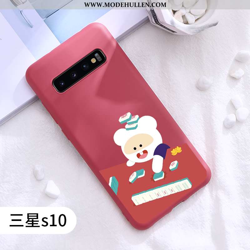 Hülle Samsung Galaxy S10 Trend Super Netto Rot Schutz Alles Inklusive Rot Niedliche Rote