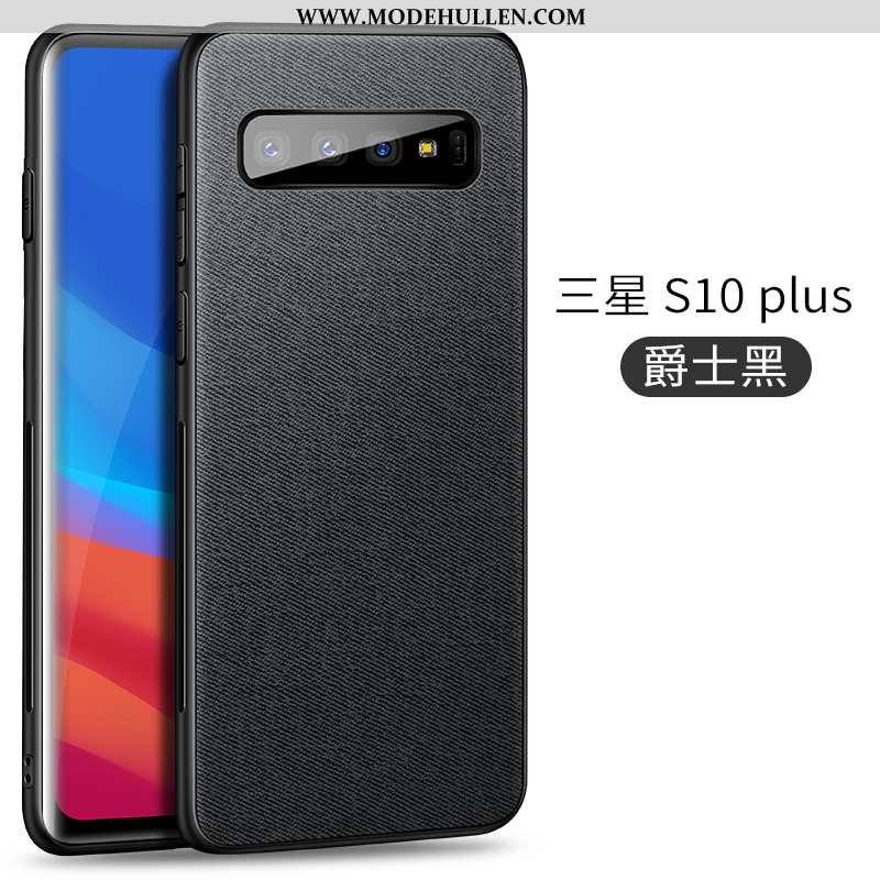 Hülle Samsung Galaxy S10+ Trend Super Sterne Pu An Bord Muster Grau