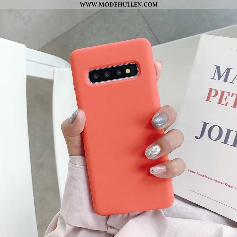 Hülle Samsung Galaxy S10+ Trend Weiche Sterne Einfassung Rot Netto Rot Neu Rote