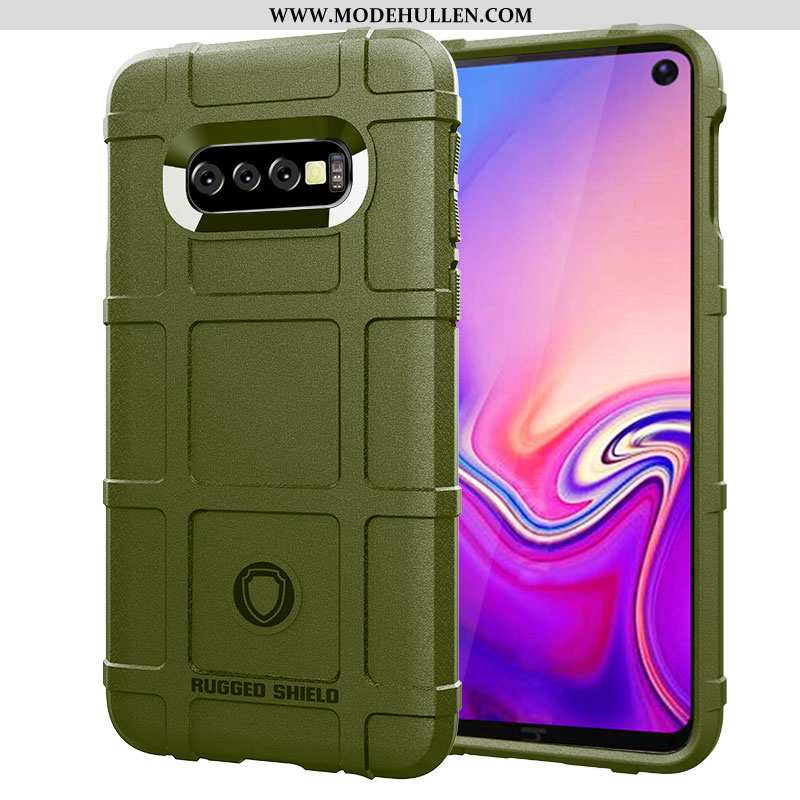 Hülle Samsung Galaxy S10+ Weiche Silikon Alles Inklusive Case Braun Nubuck