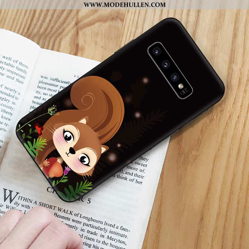 Hülle Samsung Galaxy S10 Weiche Silikon Sterne Dunkelblau Nette Karikatur