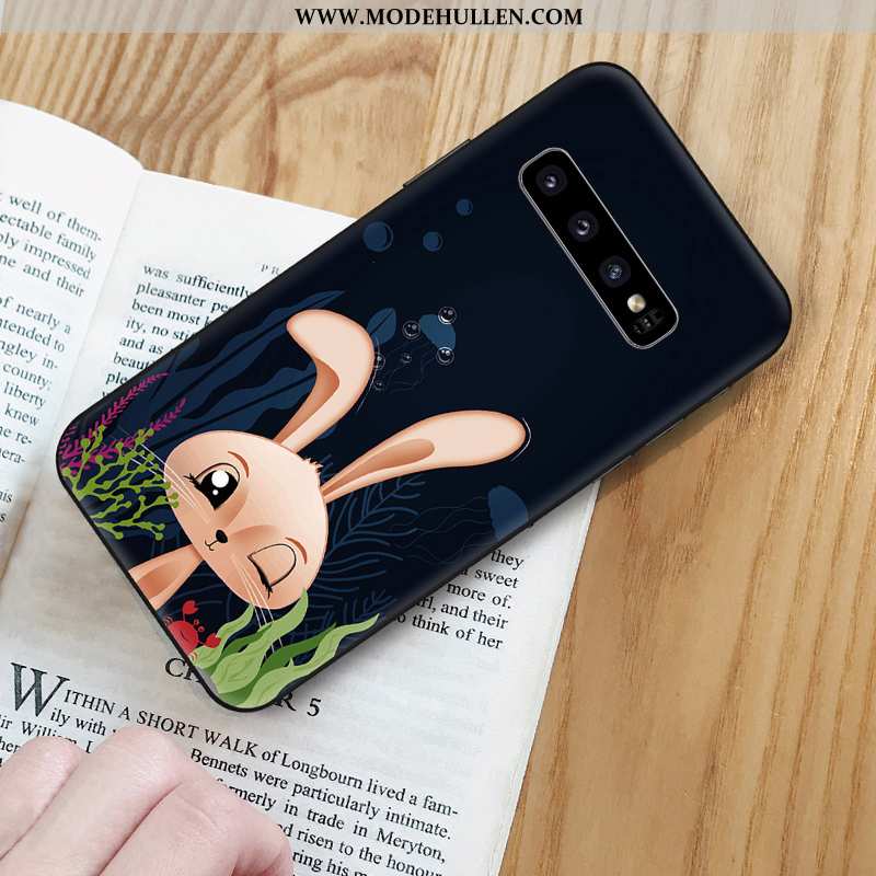 Hülle Samsung Galaxy S10 Weiche Silikon Sterne Dunkelblau Nette Karikatur