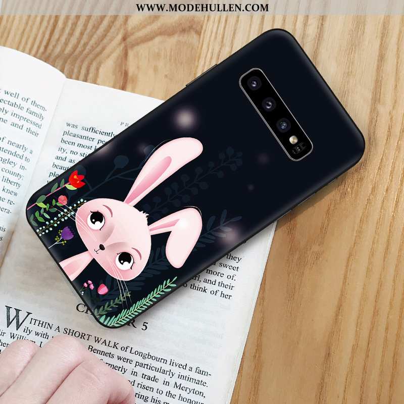 Hülle Samsung Galaxy S10 Weiche Silikon Sterne Dunkelblau Nette Karikatur