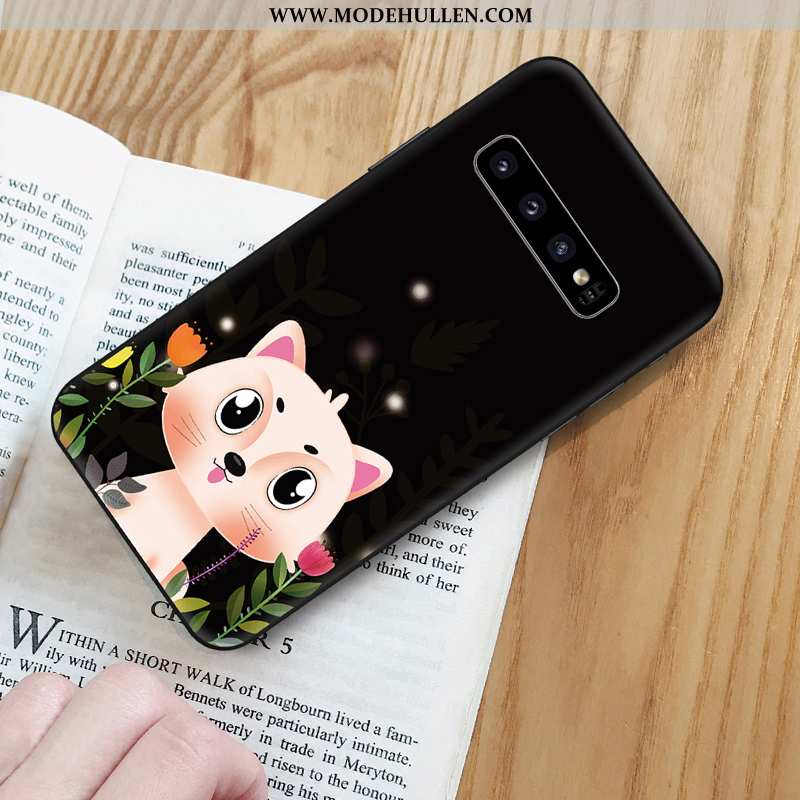 Hülle Samsung Galaxy S10 Weiche Silikon Sterne Dunkelblau Nette Karikatur