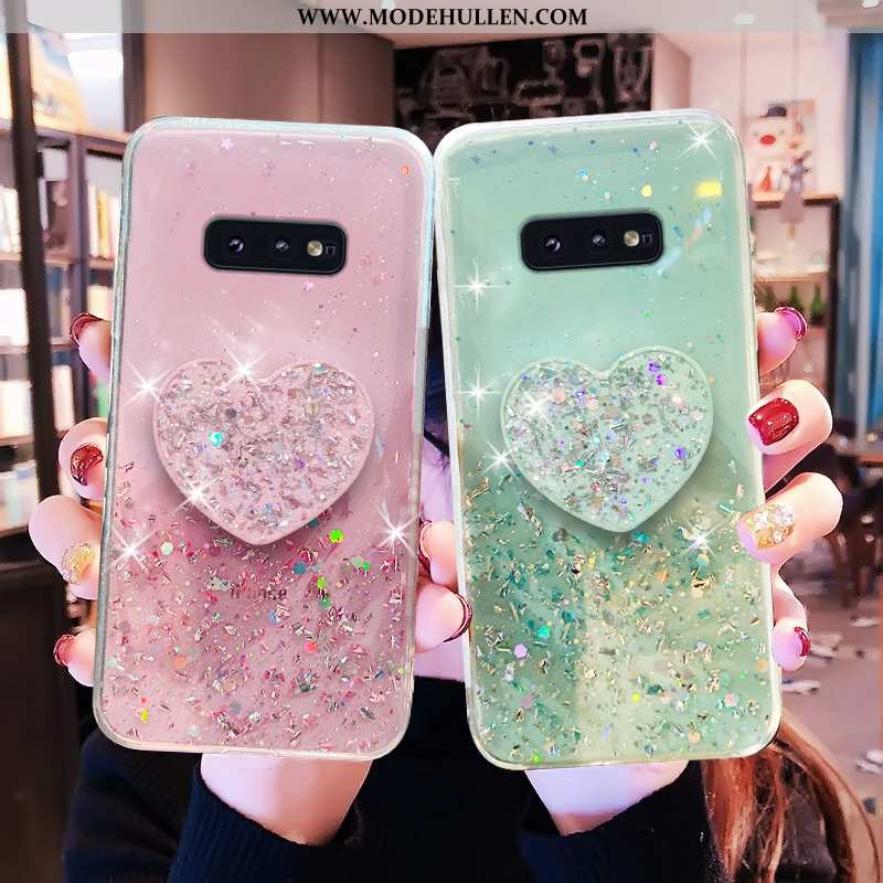 Hülle Samsung Galaxy S10e Persönlichkeit Handy Rosa Anti-sturz Case Treibsand