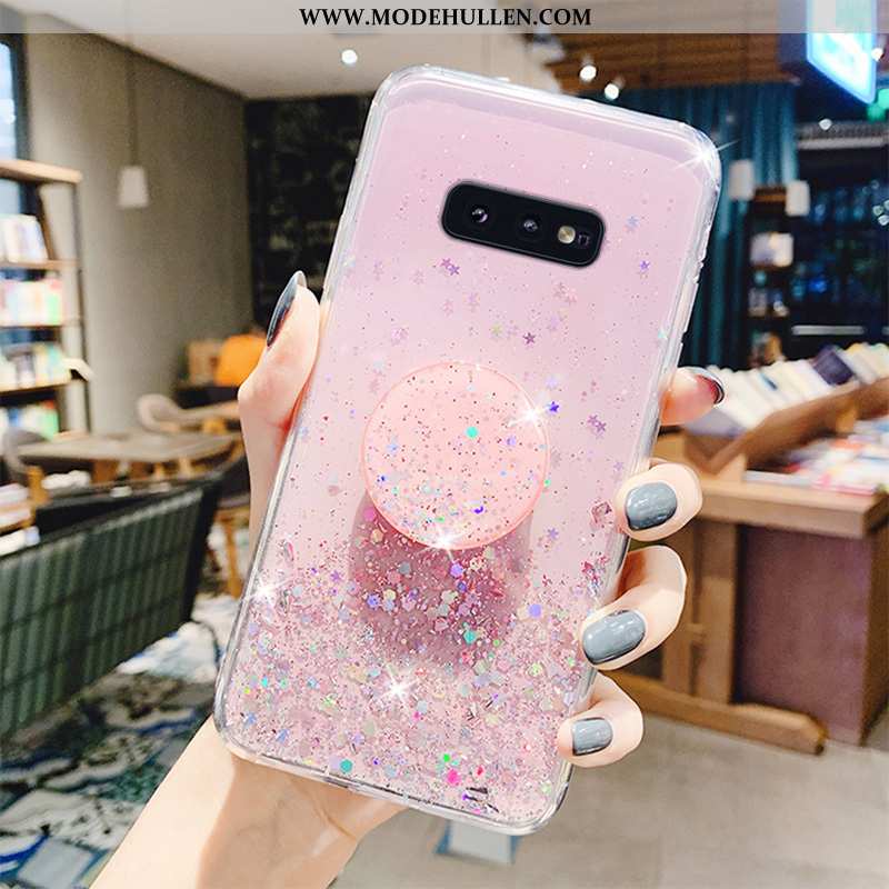 Hülle Samsung Galaxy S10e Persönlichkeit Handy Rosa Anti-sturz Case Treibsand