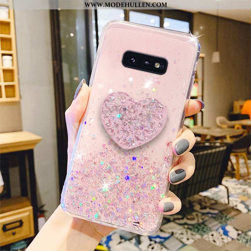 Hülle Samsung Galaxy S10e Persönlichkeit Handy Rosa Anti-sturz Case Treibsand