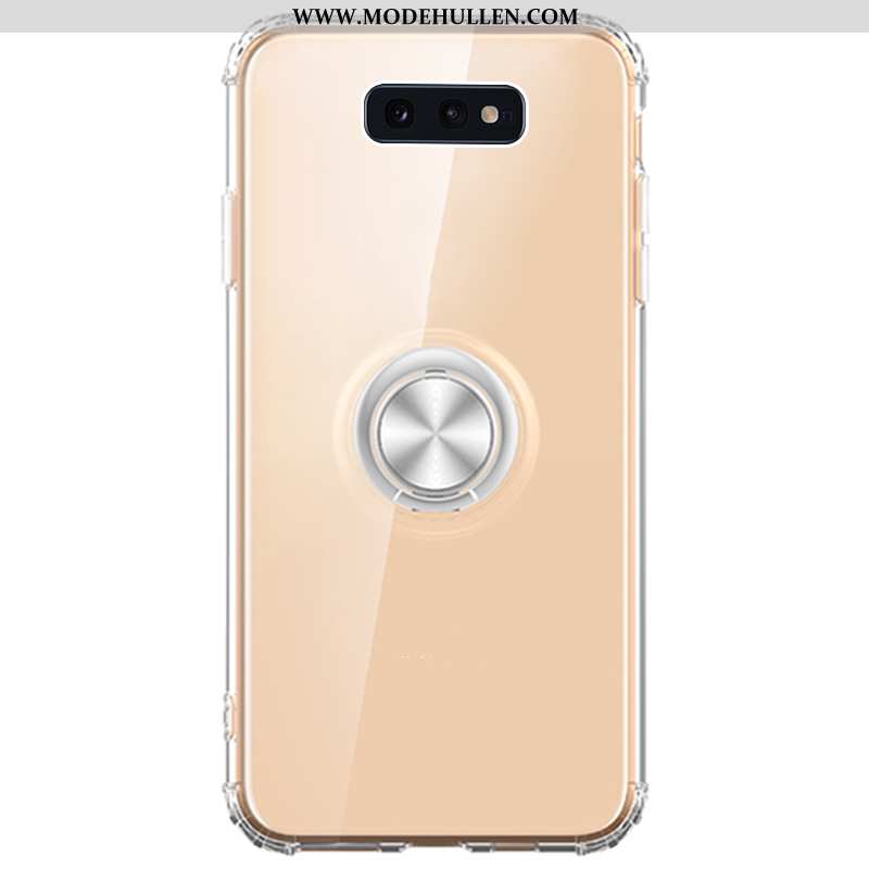 Hülle Samsung Galaxy S10e Weiche Silikon Handy Schnalle Einfassung Gold Sterne