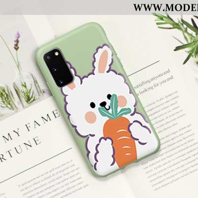 Hülle Samsung Galaxy S20 Kreativ Karikatur Grün Alles Inklusive Case Nubuck