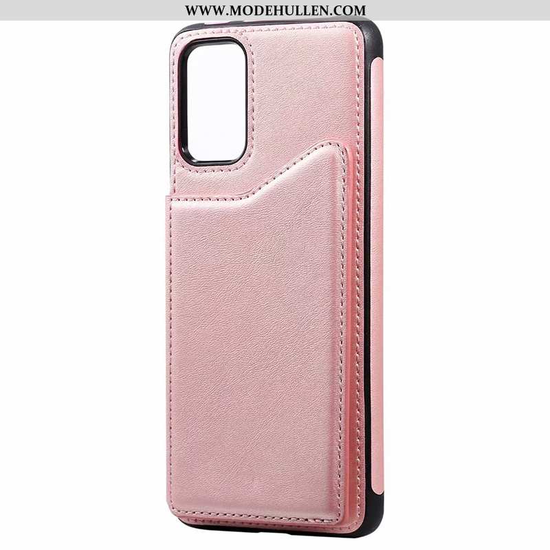 Hülle Samsung Galaxy S20 Lederhülle Halterung Rosa Karte Handy Sterne