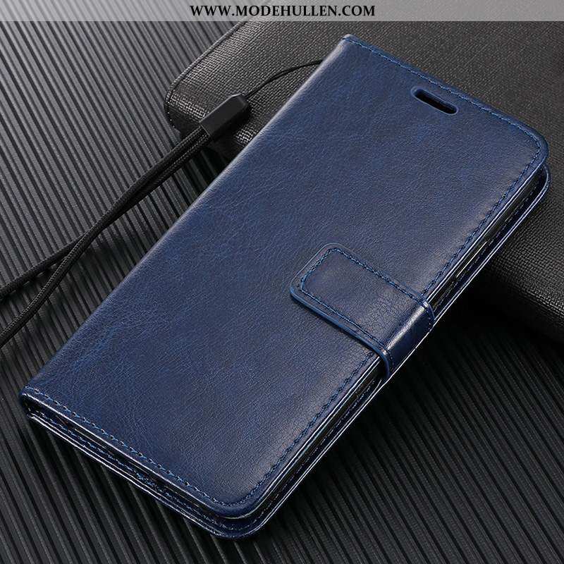 Hülle Samsung Galaxy S20 Lederhülle Schutz Sterne Handy Case Anti-sturz Blau