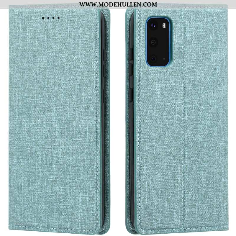 Hülle Samsung Galaxy S20 Muster Lederhülle Kreativ Folio Handy Blau