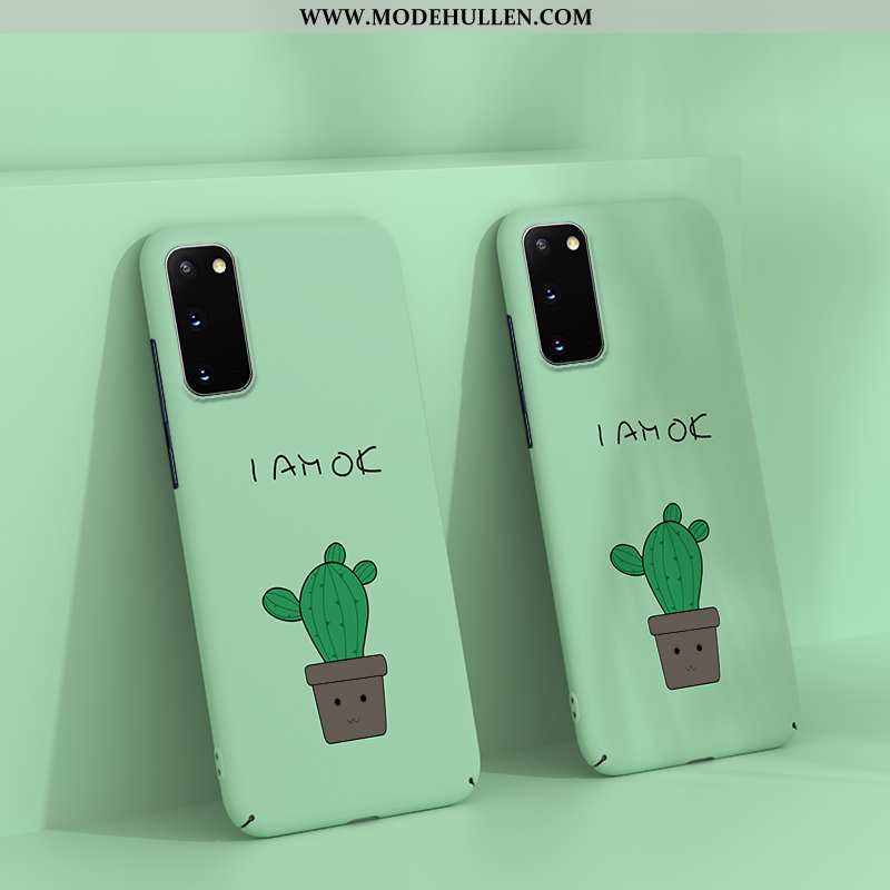 Hülle Samsung Galaxy S20 Nubuck Karikatur Trend Case Netto Rot Anti-sturz Grün