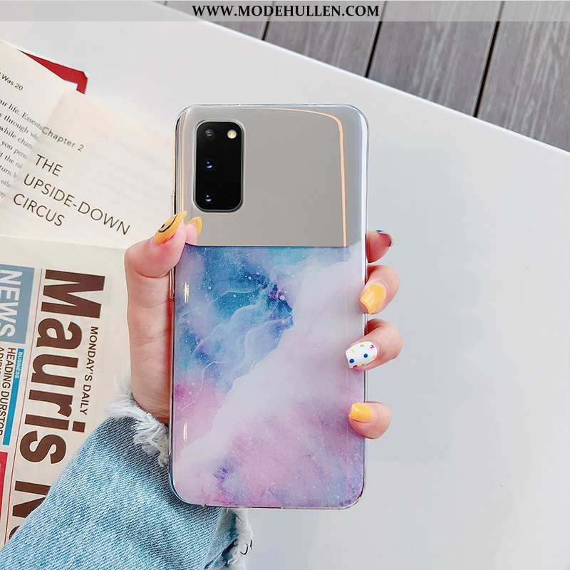 Hülle Samsung Galaxy S20 Persönlichkeit Kreativ Sterne Alles Inklusive Wind Einfach Spiegel Silber