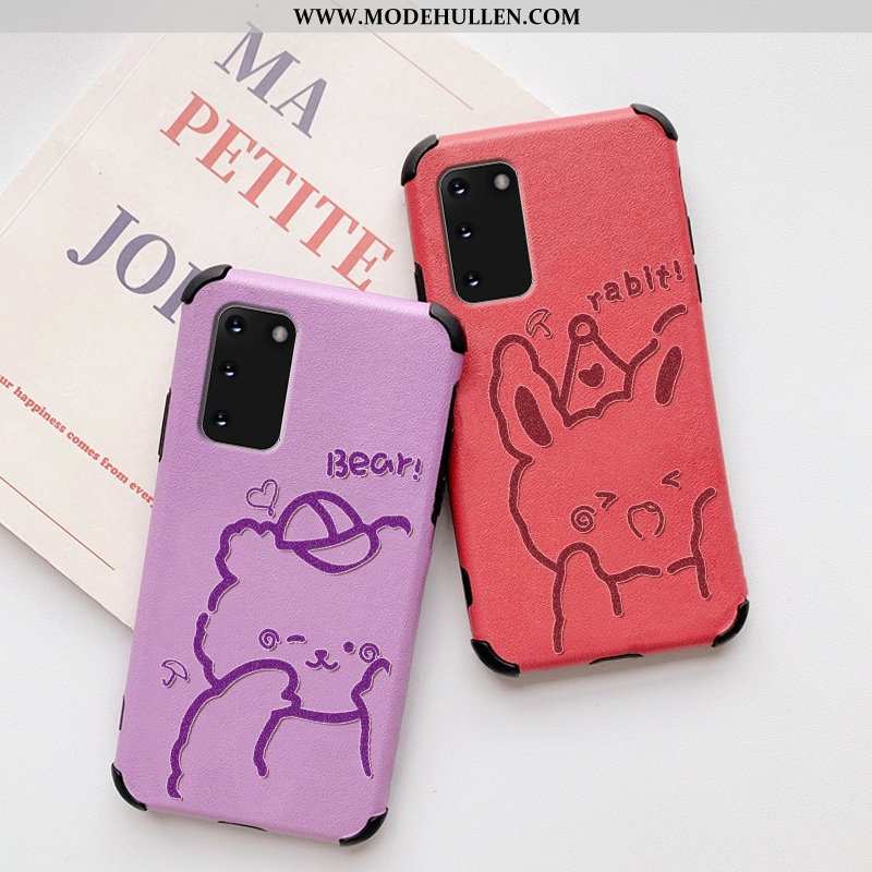 Hülle Samsung Galaxy S20 Super Weiche Trend Prägung Case Nette Rote