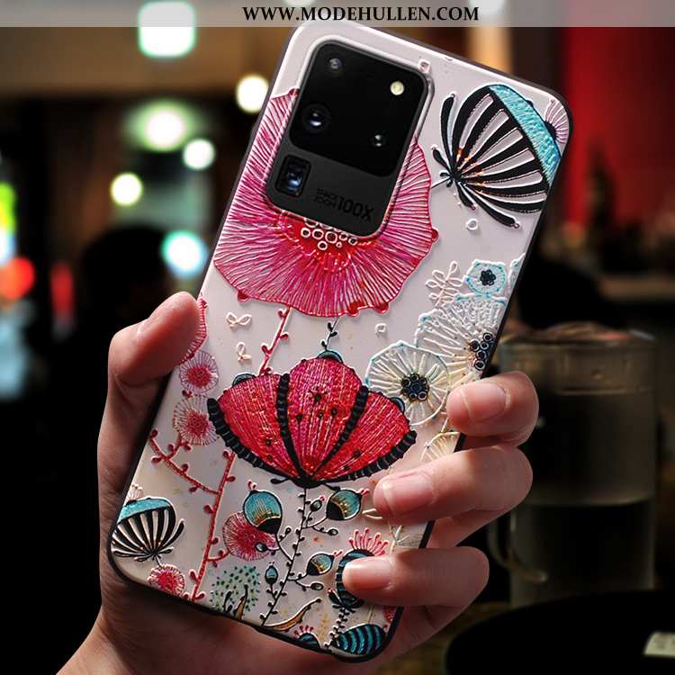 Hülle Samsung Galaxy S20 Ultra Kreativ Karikatur Handy Sterne Wind Trend Case Rosa