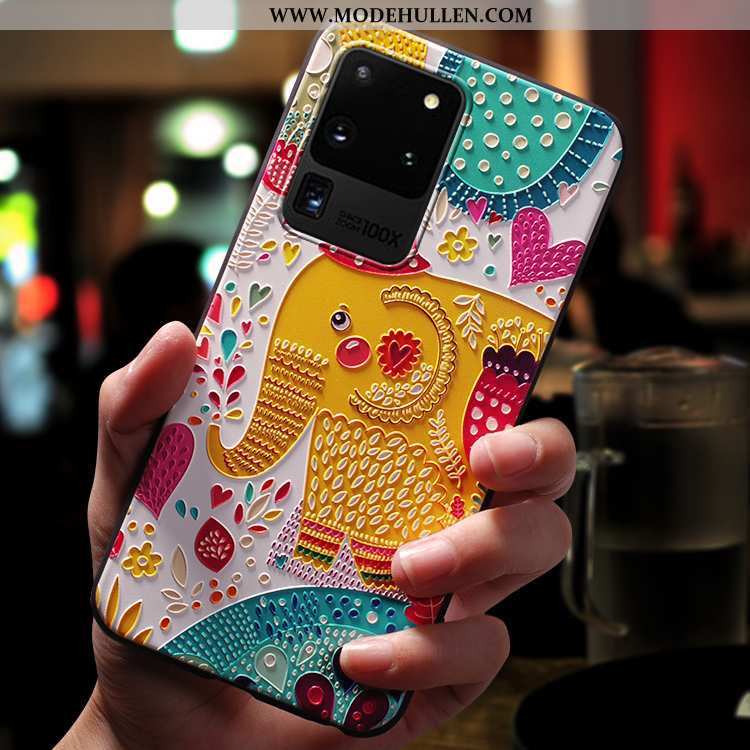 Hülle Samsung Galaxy S20 Ultra Kreativ Karikatur Handy Sterne Wind Trend Case Rosa