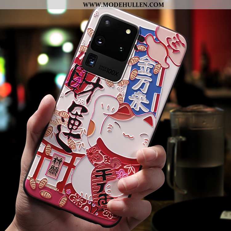 Hülle Samsung Galaxy S20 Ultra Kreativ Karikatur Handy Sterne Wind Trend Case Rosa