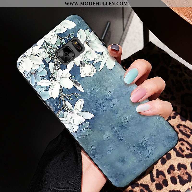 Hülle Samsung Galaxy S6 Edge Weiche Silikon Liebhaber Handy Weiß Case Weiße