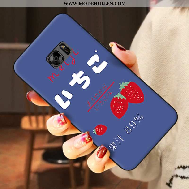 Hülle Samsung Galaxy S6 Karikatur Nette Handy Case Silikon Weiß Weiße