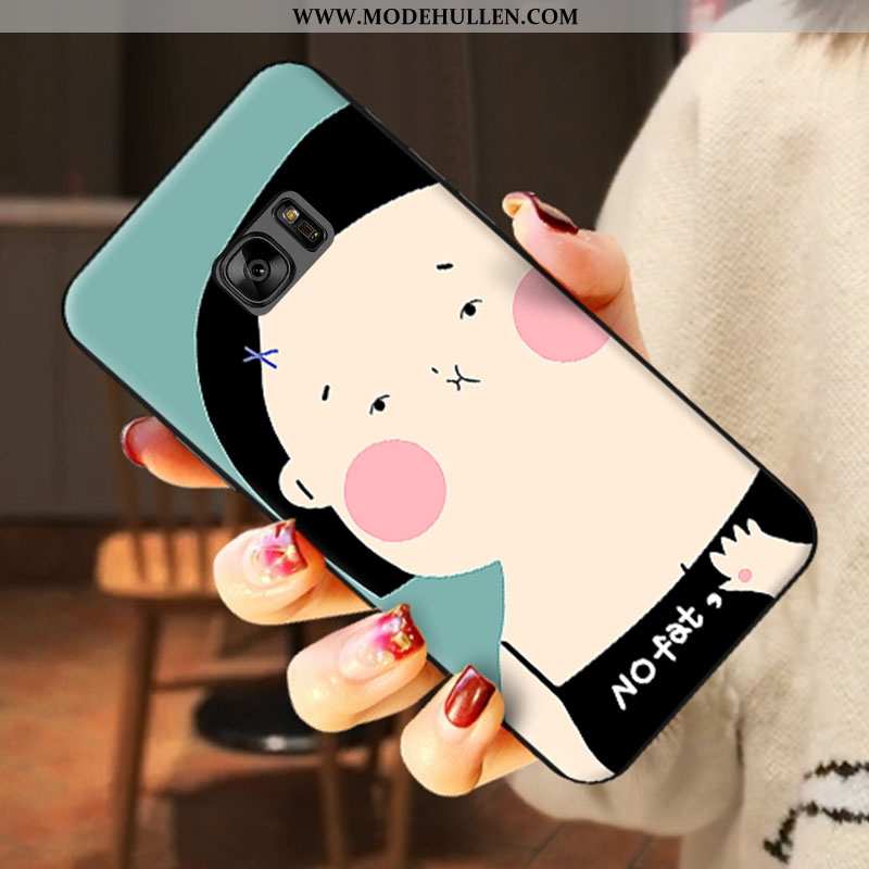 Hülle Samsung Galaxy S6 Karikatur Nette Handy Case Silikon Weiß Weiße