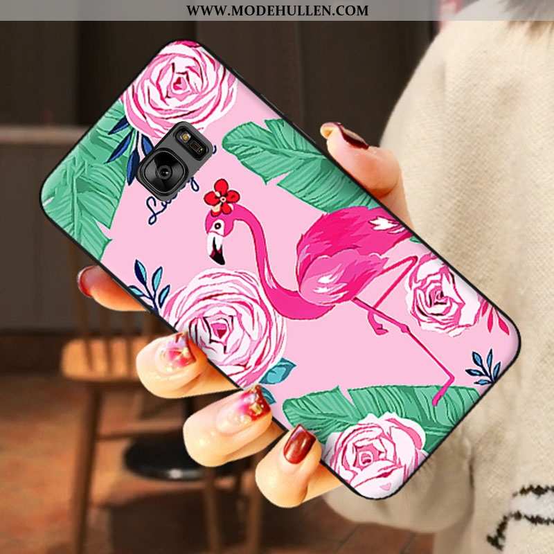 Hülle Samsung Galaxy S6 Karikatur Nette Handy Case Silikon Weiß Weiße