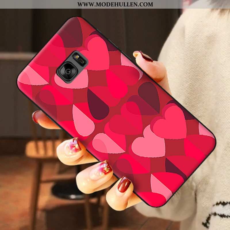 Hülle Samsung Galaxy S6 Karikatur Nette Handy Case Silikon Weiß Weiße