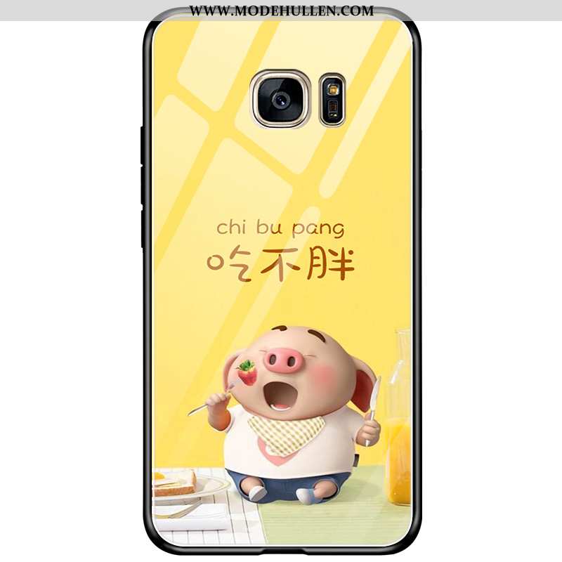 Hülle Samsung Galaxy S7 Edge Nette Schutz Kreativ Anti-sturz Persönlichkeit Einfach Gelb Gelbe