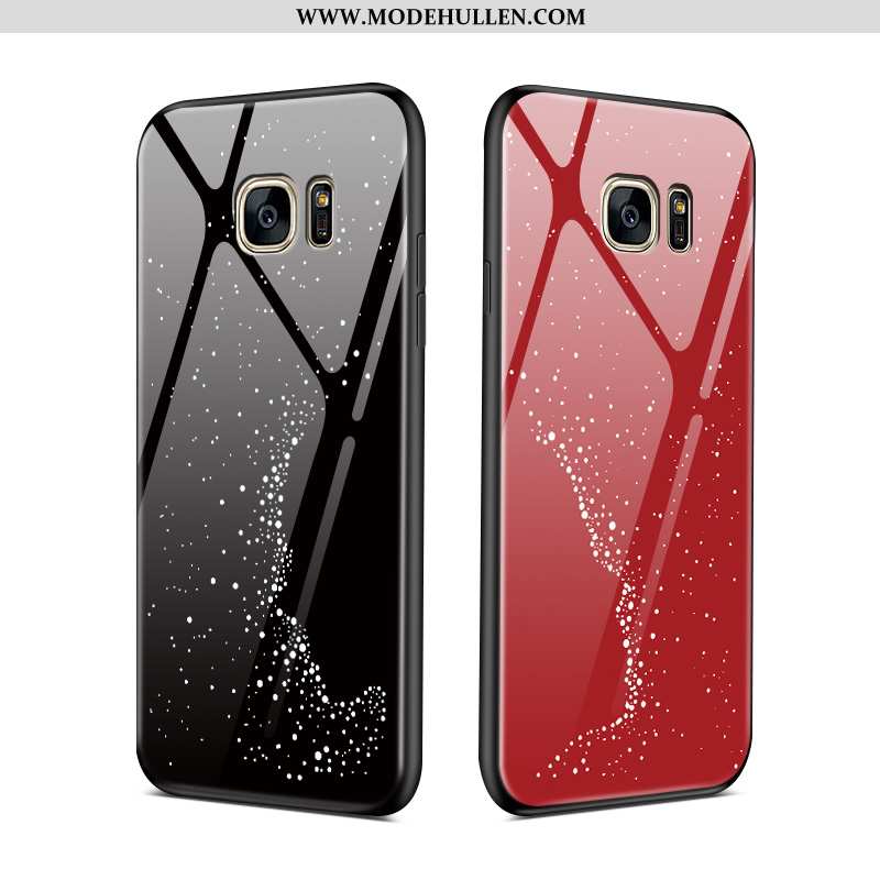 Hülle Samsung Galaxy S7 Edge Persönlichkeit Kreativ Karikatur Handy Alles Inklusive Schutz Trend Rot