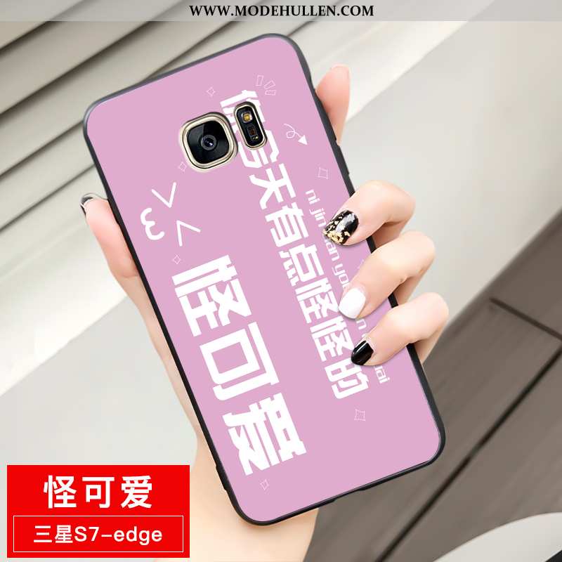 Hülle Samsung Galaxy S7 Edge Weiche Schutz Sterne Case Einfassung Anti-sturz Gelbe