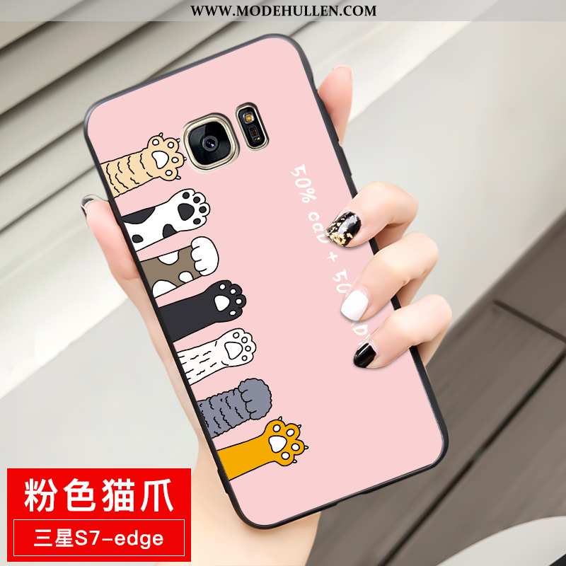Hülle Samsung Galaxy S7 Edge Weiche Schutz Sterne Case Einfassung Anti-sturz Gelbe