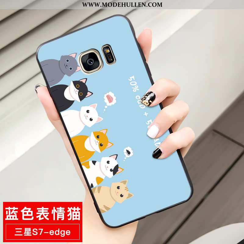 Hülle Samsung Galaxy S7 Edge Weiche Schutz Sterne Case Einfassung Anti-sturz Gelbe